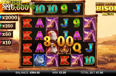 Οθόνη3. Big Bucks Bison 10k Ways Κουλοχέρης