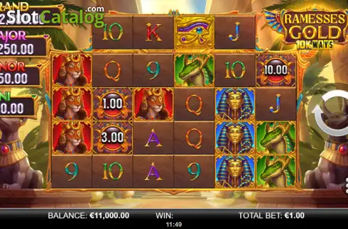 Οθόνη2. Ramesses Gold 10K Ways Κουλοχέρης