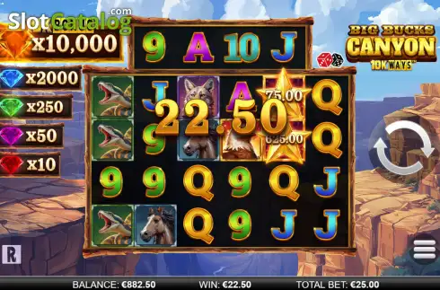 Οθόνη3. Big Bucks Canyon 10k Ways Κουλοχέρης