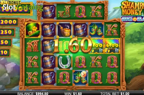 Οθόνη3. Shamrock Money Pot Big Bang Κουλοχέρης