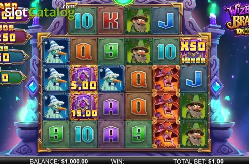 Οθόνη2. Wizbang Brawl 10K Ways Κουλοχέρης