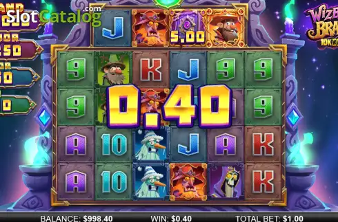 Οθόνη3. Wizbang Brawl 10K Ways Κουλοχέρης