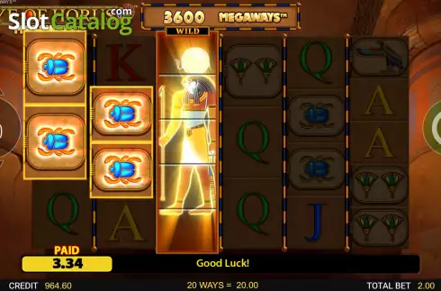 Οθόνη4. Eye of Horus Megaways Κουλοχέρης