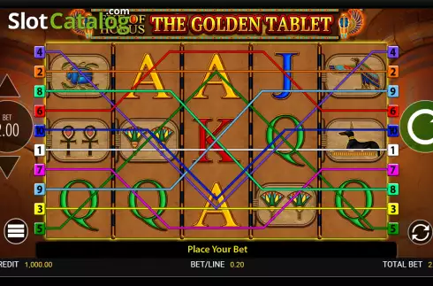 Οθόνη2. Eye of Horus: The Golden Tablet Κουλοχέρης