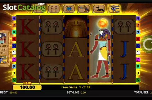Οθόνη4. Eye of Horus: The Golden Tablet Κουλοχέρης
