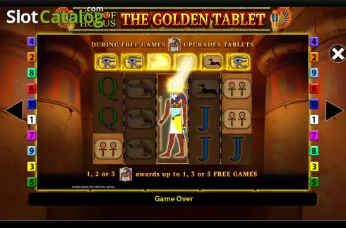 Οθόνη5. Eye of Horus: The Golden Tablet Κουλοχέρης