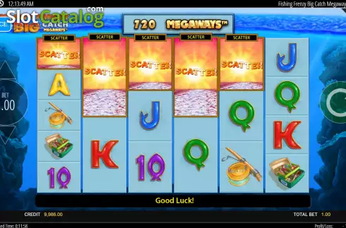 Οθόνη5. Fishin Frenzy The Big Catch Megaways Κουλοχέρης