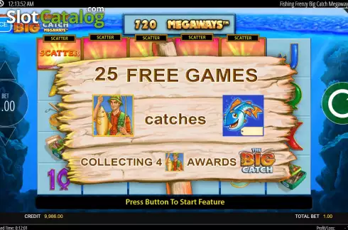 Οθόνη6. Fishin Frenzy The Big Catch Megaways Κουλοχέρης