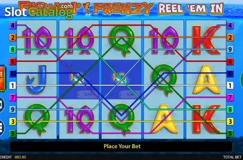 Οθόνη3. Fishin' Frenzy Reel 'Em In Fortune Play Κουλοχέρης