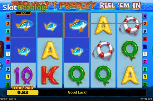 Οθόνη6. Fishin' Frenzy Reel 'Em In Fortune Play Κουλοχέρης