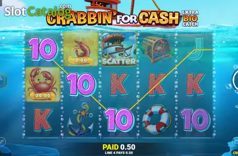 Οθόνη5. Crabbin' For Cash Extra Big Catch Κουλοχέρης