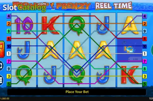 Οθόνη2. Fishin' Frenzy Reel Time Fortune Play Κουλοχέρης
