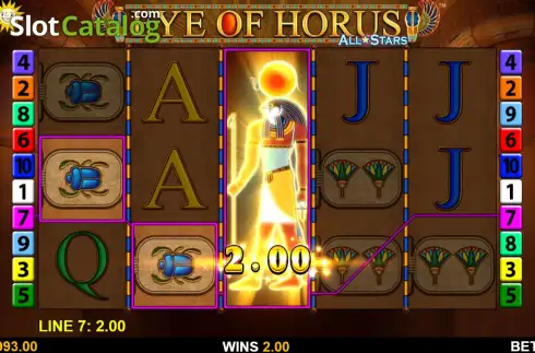 Οθόνη3. Eye of Horus All Stars Κουλοχέρης