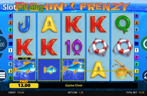 Οθόνη5. Fishin' Frenzy Κουλοχέρης