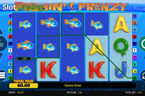 Οθόνη6. Fishin' Frenzy Κουλοχέρης