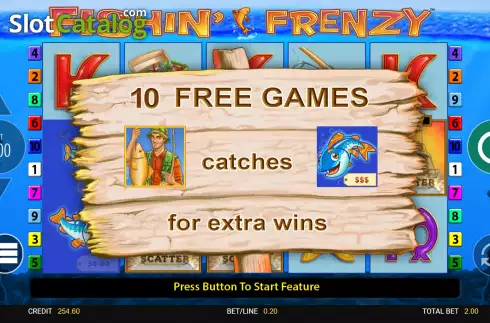 Οθόνη8. Fishin' Frenzy Κουλοχέρης