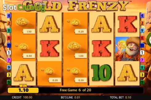 Οθόνη5. Gold Frenzy Κουλοχέρης 