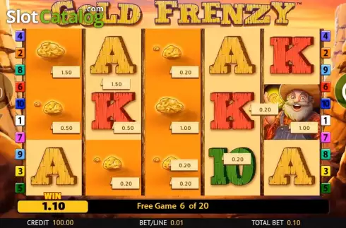 Οθόνη6. Gold Frenzy Κουλοχέρης 