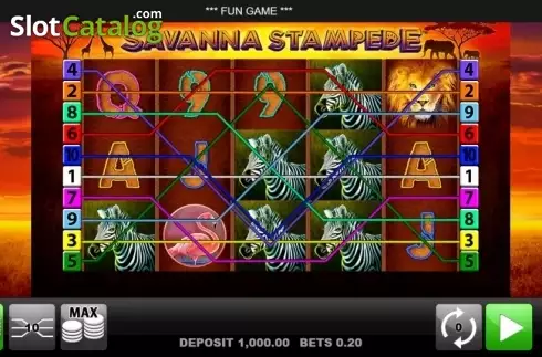 Οθόνη2. Savanna Stampede Κουλοχέρης 