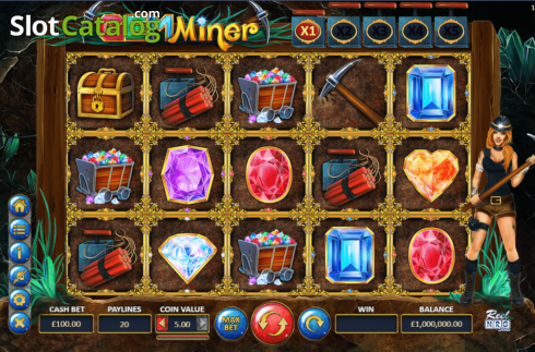 Οθόνη2. Gem Miner (ReelNRG) Κουλοχέρης