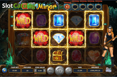 Οθόνη3. Gem Miner (ReelNRG) Κουλοχέρης