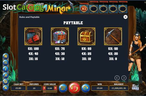 Οθόνη9. Gem Miner (ReelNRG) Κουλοχέρης