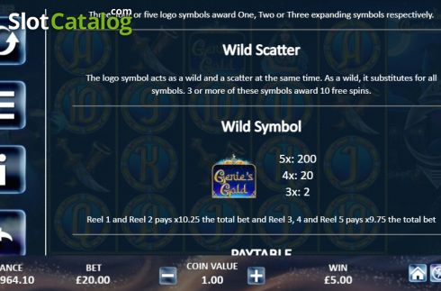 Οθόνη9. Genie’s Gold Κουλοχέρης
