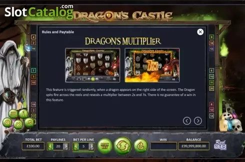 Οθόνη2. Dragon's Castle Κουλοχέρης