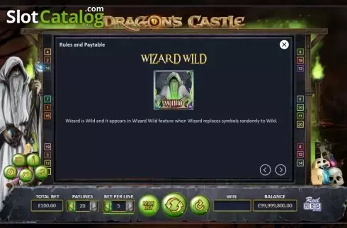 Οθόνη6. Dragon's Castle Κουλοχέρης