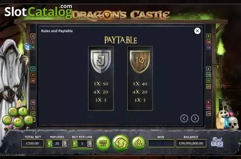 Οθόνη9. Dragon's Castle Κουλοχέρης