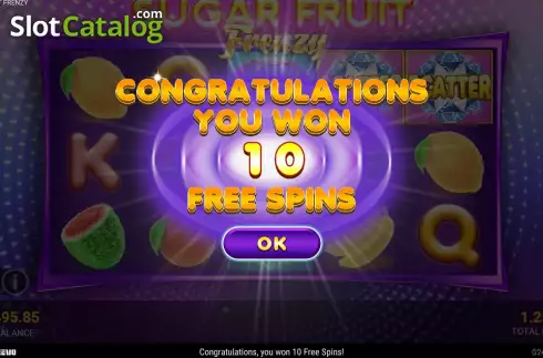 Οθόνη5. Sugar Fruit Frenzy Κουλοχέρης