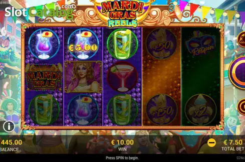 Οθόνη4. Mardi Gras Reels Κουλοχέρης