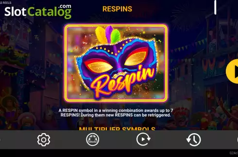 Οθόνη6. Mardi Gras Reels Κουλοχέρης