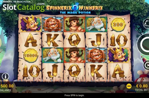 Οθόνη2. Spinnerix and Winnerix The Magic Potion Κουλοχέρης