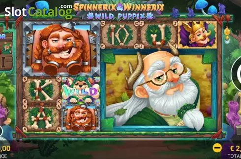 Οθόνη2. Spinnerix and Winnerix Wild Puppix Κουλοχέρης