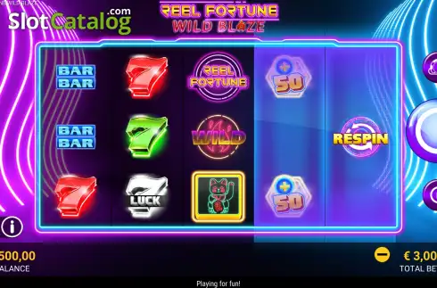 Οθόνη2. Reel Fortune Wild Blaze Κουλοχέρης 