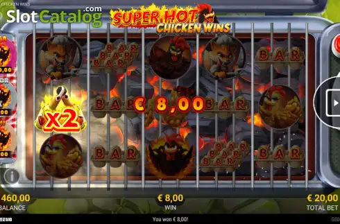 Οθόνη3. Super Hot Chicken Wins Κουλοχέρης