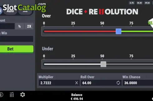 Οθόνη3. Dice Revolution Κουλοχέρης