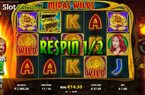 Οθόνη5. Midas Wilds Κουλοχέρης 