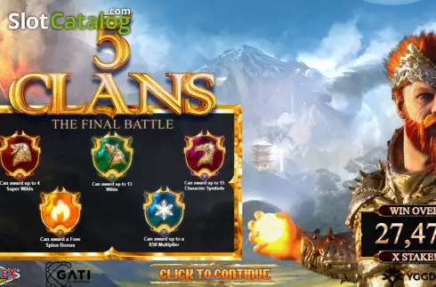 Οθόνη2. 5 Clans Κουλοχέρης 