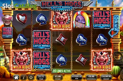 Οθόνη7. Hell's Hogs Κουλοχέρης