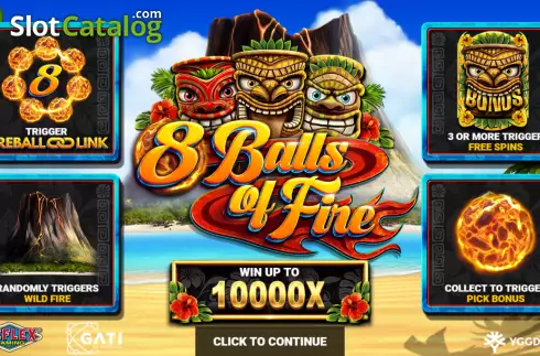 Οθόνη2. 8 Balls of Fire Κουλοχέρης