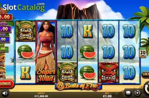 Οθόνη3. 8 Balls of Fire Κουλοχέρης