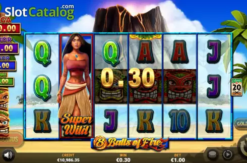 Οθόνη4. 8 Balls of Fire Κουλοχέρης