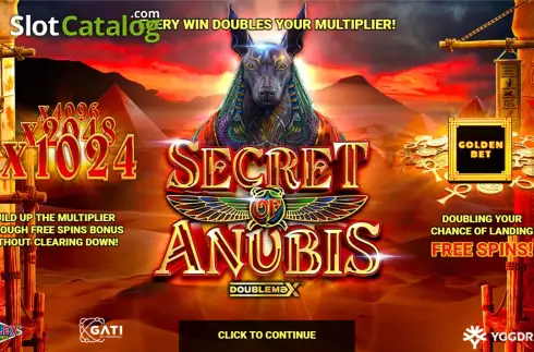 Οθόνη2. Secret of Anubis Doublemax Κουλοχέρης