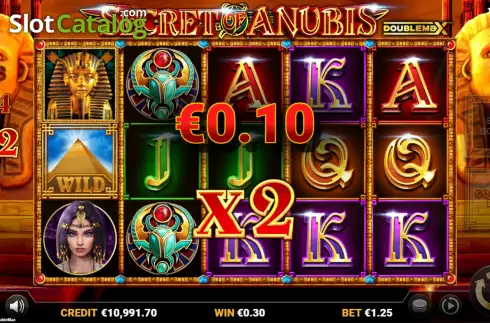 Οθόνη5. Secret of Anubis Doublemax Κουλοχέρης