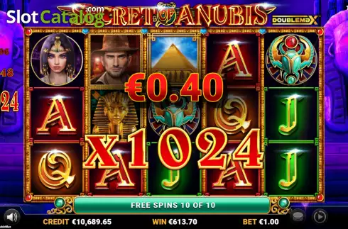 Οθόνη8. Secret of Anubis Doublemax Κουλοχέρης