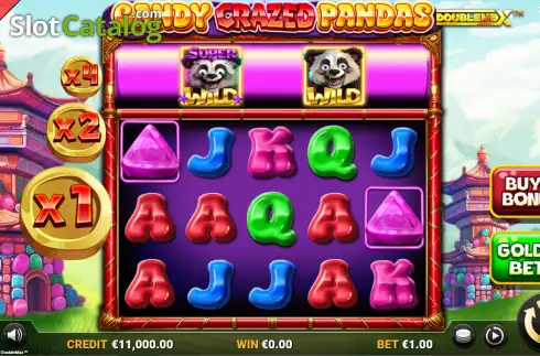 Οθόνη2. Candy Crazed Pandas DoubleMax Κουλοχέρης
