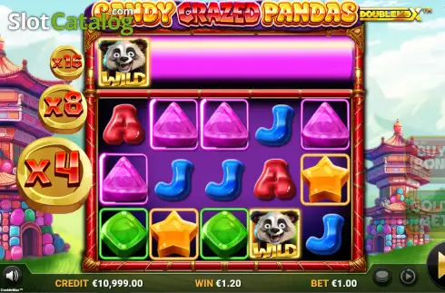 Οθόνη3. Candy Crazed Pandas DoubleMax Κουλοχέρης