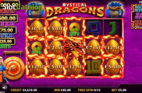 Οθόνη3. Mystical Dragons Κουλοχέρης